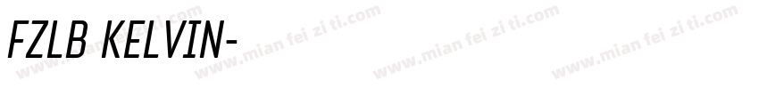 FZLB KELVIN字体转换